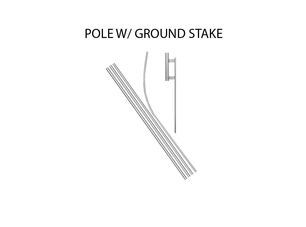 Feather Flag & Pole (14FT & 10.5 FT Flag)